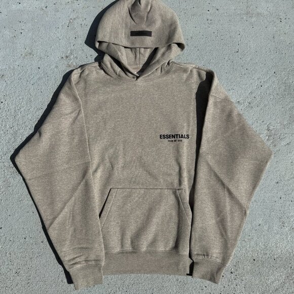 Fear of God Other - Fear of God Essentials Hoodie Grey Dark Oatmeal Size XXL
